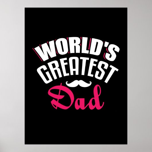 Poster Daddy Gift World Greatest Papa (Devant)