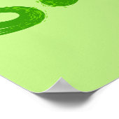 Poster Daddy Saurus Dinosaur Lettres (Coin)