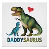 Poster Daddysaurus (Devant)