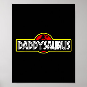 Poster Daddysaurus Papas Fête des Pères