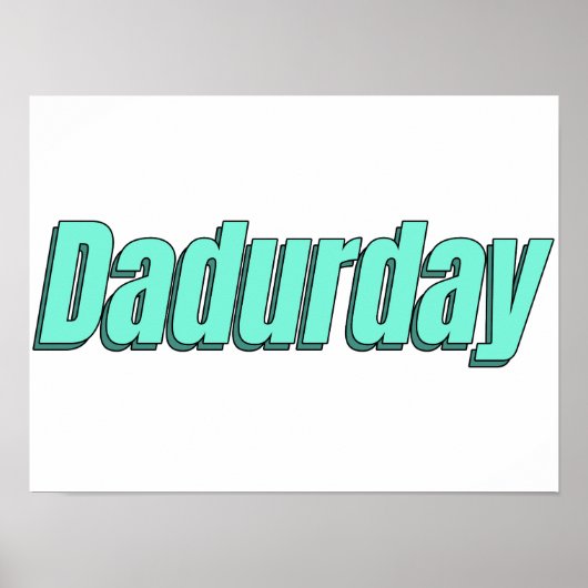 Poster Dadurdays Père et enfants Weeken (Devant)