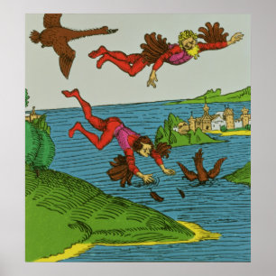 Poster Daedalus et Icare, XVème siècle