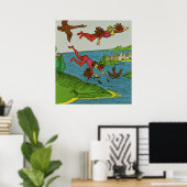Poster Daedalus et Icarus, XVe siècle (Bureau à domicile)