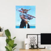 Poster Daedalus Minotaur de Crète imprimé (Bureau à domicile)