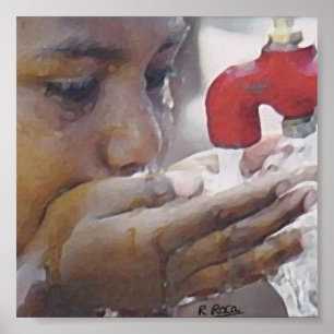 Poster d'affiche Beber las aguas de la fuente O Oi