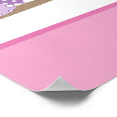 Poster d'affiche d'anniversaire personnalisé Choue (Coin)