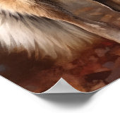 Poster d'affiche d'art de chien Tervuren Belgique (Coin)