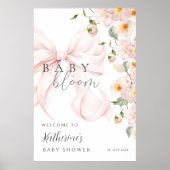 Poster d'Affiche de bienvenue Baby shower de bébé  (Devant)