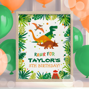 Poster d'Affiche de bienvenue d'anniversaire de Di
