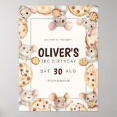 Poster d'Affiche de bienvenue d'anniversaire de la (Devant)