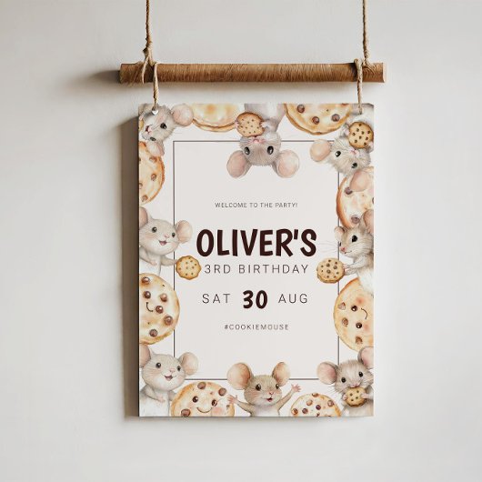 Poster d'Affiche de bienvenue d'anniversaire de la