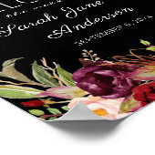 Poster d'Affiche de bienvenue de Bourgogne Marsala (Coin)