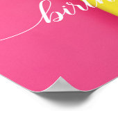 Poster d'Affiche de bienvenue de fête d'anniversai (Coin)