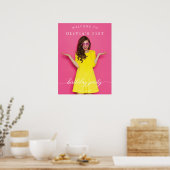 Poster d'Affiche de bienvenue de fête d'anniversai (Cuisine)