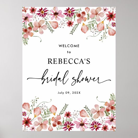 Poster d'Affiche de bienvenue de Fête des mariées  (Devant)