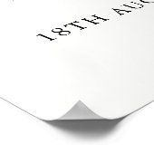 Poster d'Affiche de bienvenue de Fête des mariées  (Coin)