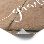 Poster d'Affiche de bienvenue de la fête de gradua (Coin)