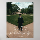 Poster d'Affiche de bienvenue de la fête de gradua (Devant)