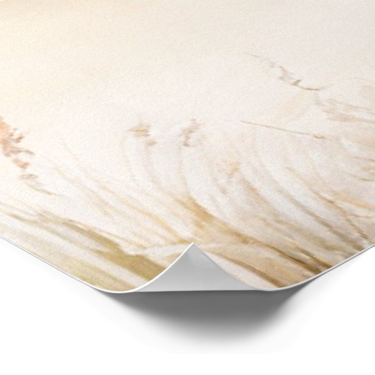 Poster d'Affiche de bienvenue de plage minimale (Coin)