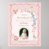 Poster d'Affiche de bienvenue de premier anniversa (Devant)