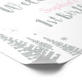 Poster d'Affiche de bienvenue d'hiver Girl 1st Bir (Coin)