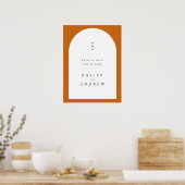 Poster d'Affiche de bienvenue Mariage Arch (Cuisine)