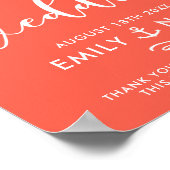 Poster d'Affiche de bienvenue Mariage nautique de (Coin)