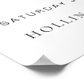 Poster d'Affiche de bienvenue minimal moderne Este (Coin)