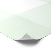 Poster d'Affiche de bienvenue Mint Green En vichy (Coin)