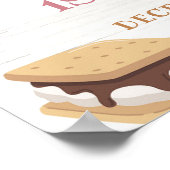 Poster d'Affiche de bienvenue Pink S'more Girl 1st (Coin)