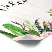 Poster d'Affiche de bienvenue Succulente Fiesta Ca (Coin)