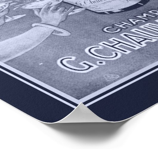 Poster d'affiche de champagne Art déco 1923 (Coin)