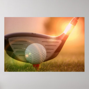 Poster d'affiche de golf