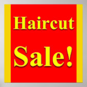 Poster d'affiche de vente de coupe de cheveux Matt (Devant)