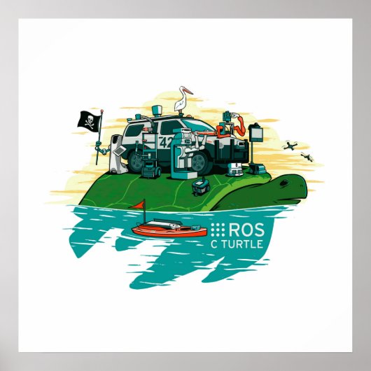 Poster d'affiche du ROS CTurtle (Devant)
