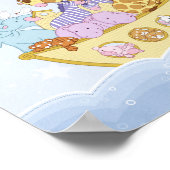 Poster d'affiche Noah's Ark Blue Nursery (Coin)