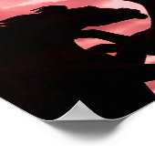 Poster d'affiche Silhouetté Stallion Design (Coin)