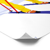 Poster d'affiche Ski Venture 12" x 18" Papier d'ar (Coin)