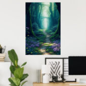 Poster d'affiche Téléchargeable de Forêt Enchantée (Bureau à domicile)
