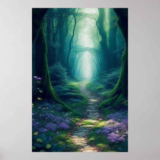 Poster d'affiche Téléchargeable de Forêt Enchantée (Devant)
