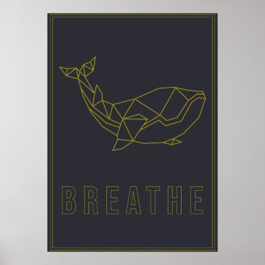Poster d'affirmation de baleine à l'origine pour s (Devant)