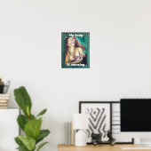 Poster d'affirmation de naissance "Extraordinaire  (Bureau à domicile)
