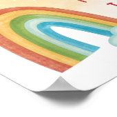 Poster d'Affirmations Positives Arc-en-ciel pour e (Coin)