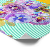 Poster Daffodil Aquarelle Peinture fleur de printemps Pos (Coin)