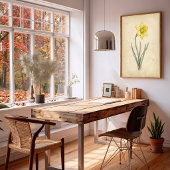 Poster Daffodil Art Botanique Antique Mural