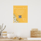 Poster Daffodil Jaune & White Daisies Honeymoon Fund (Cuisine)