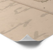 Poster Daffodile d'illustration botanique française 24X30 (Coin)