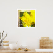 Poster Daffodiles jaunes Abstraits (Cuisine)