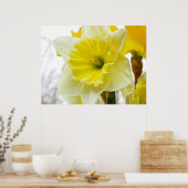 Poster Daffodique Blanc Et Jaune (Cuisine)
