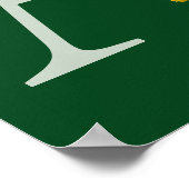 Poster Daffodique Monogramme initial A (Coin)